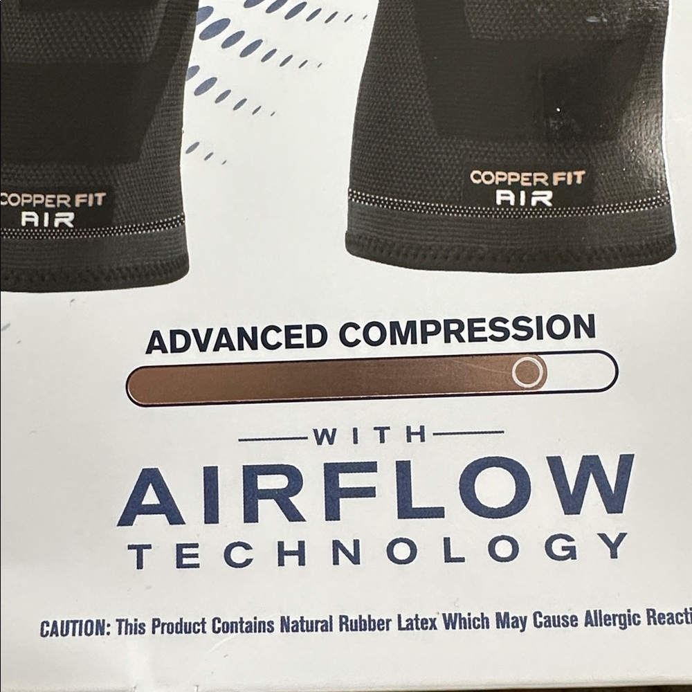 NEW IN BOX Copper Fit Elite Compression Knee Sleeve 2-Pack S/M 12”-16. Unisex - Picture 4 of 4